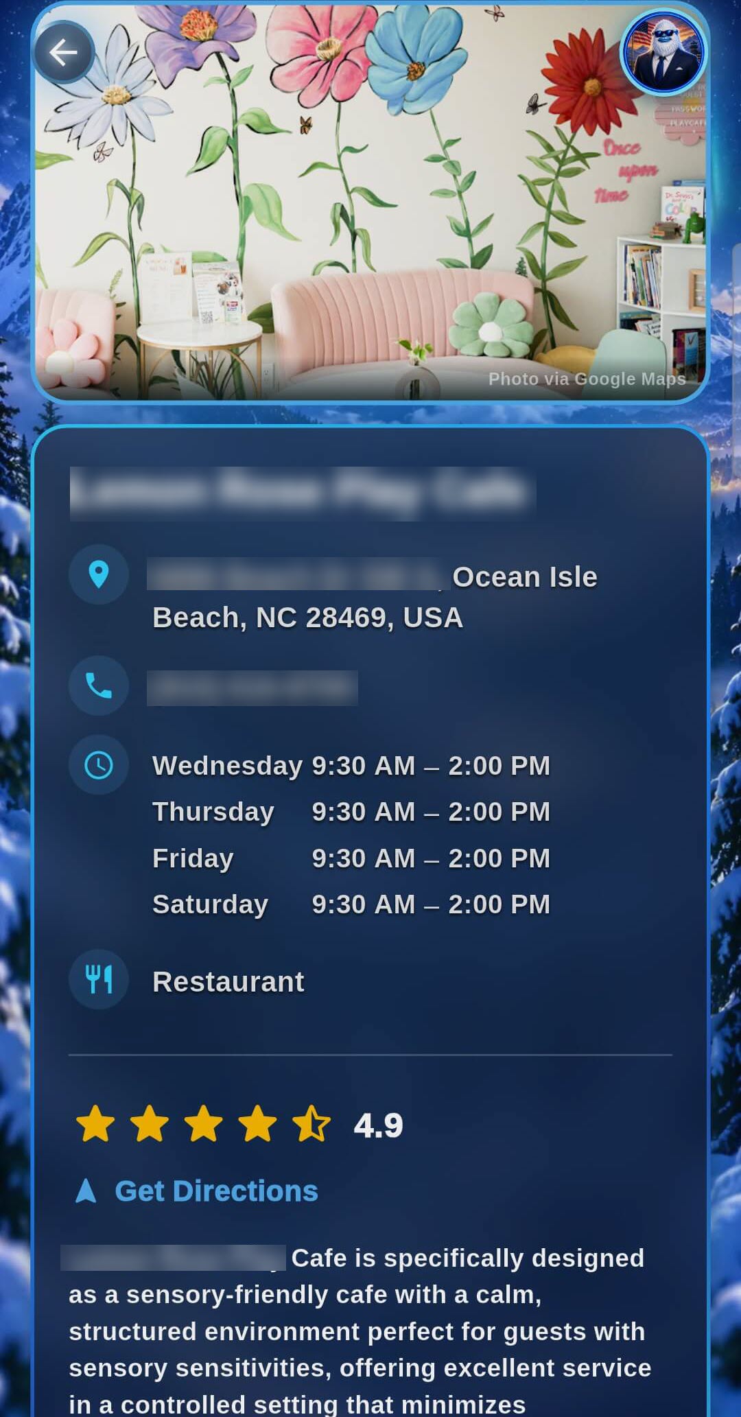image shows restaurant reveal